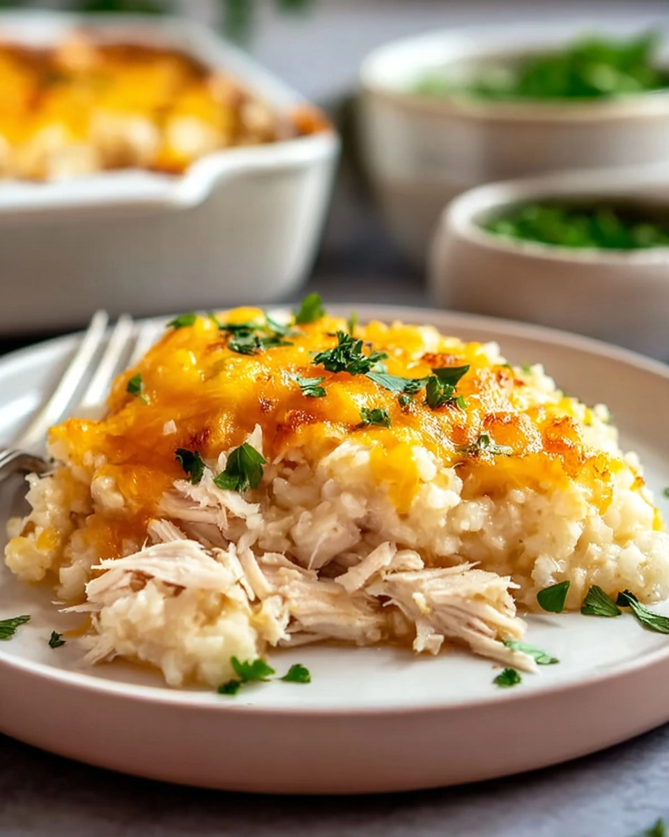Healthy Chicken Cauliflower Rice Casserole: A Low-Carb, Cheesy & Creamy ...